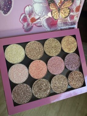 Colourpop Glitter Eyeshadow Palette -Custom- All Glitter Shades NWOT